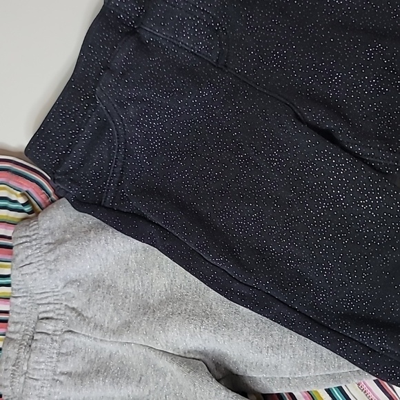 5/$30 GAP CARTER'S JUMPING BEANS Stripes Long Sleeve Glitter Sparkle Pan… - Picture 3 of 5